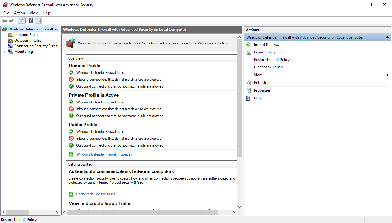 Windows Defender Firewall – Block Entire Directory