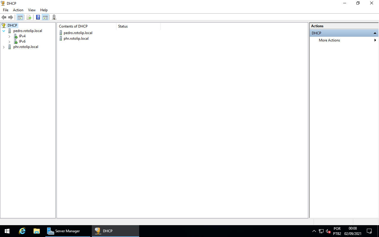 DHCP - Server available