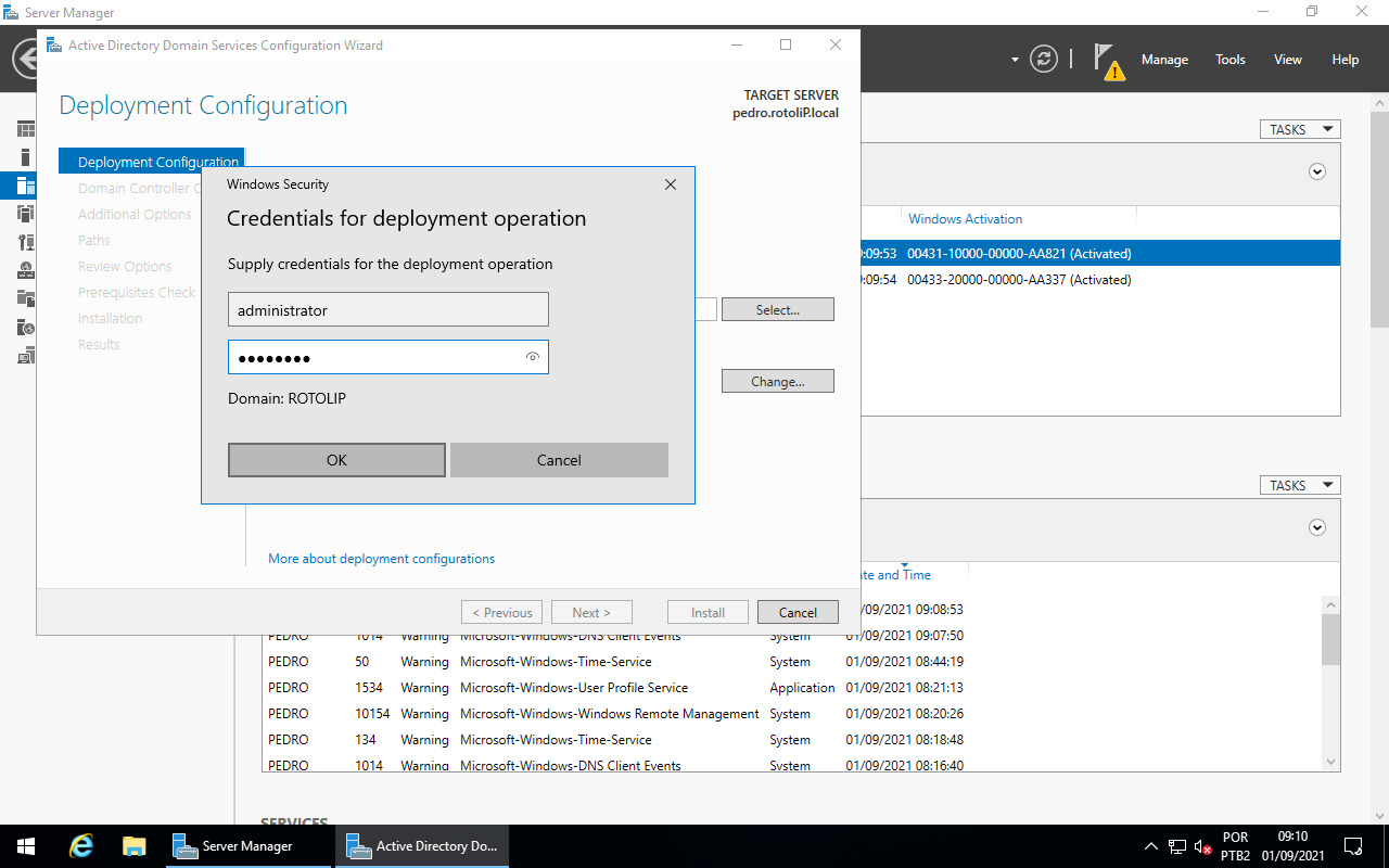 Deployment Configuration - Credentials