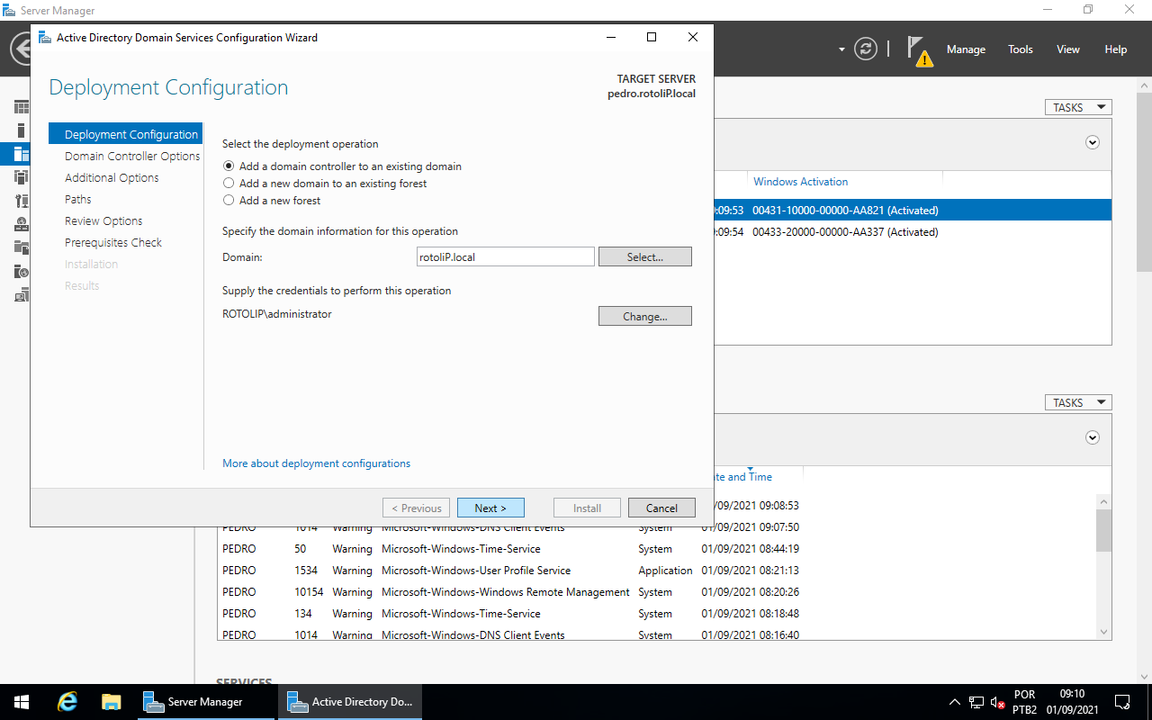 Deployment Configuration - Credentials