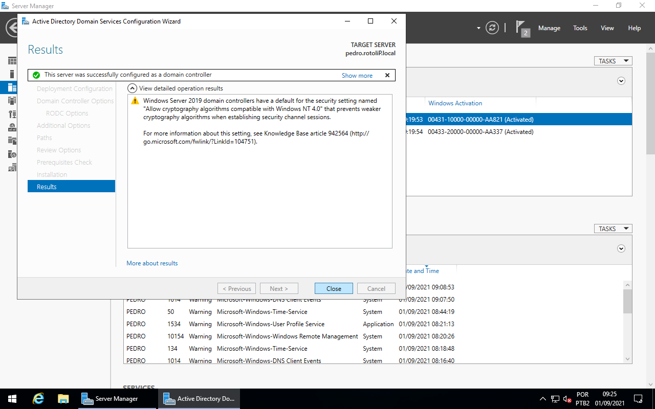 Configuration Complete