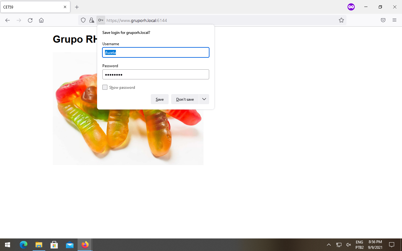 Allowed member accessing the page