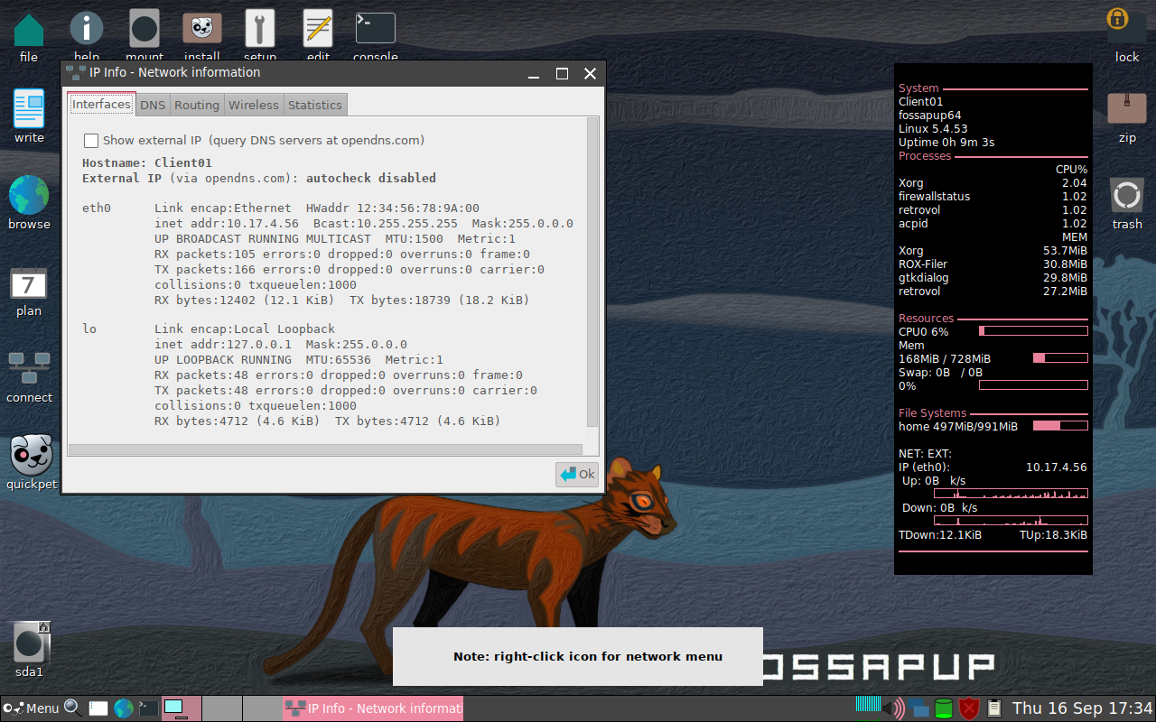 Client01 receiving IP address