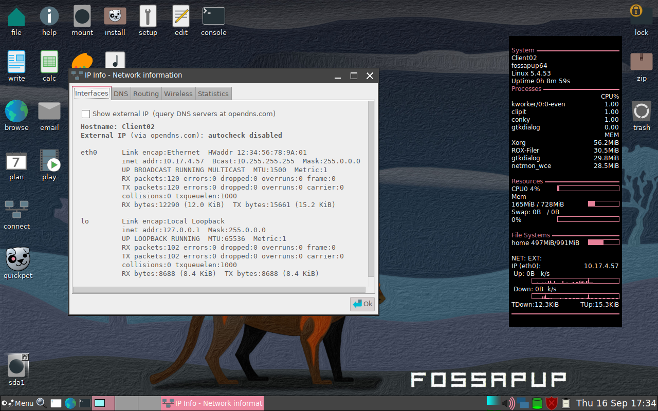 Client02 receiving IP address