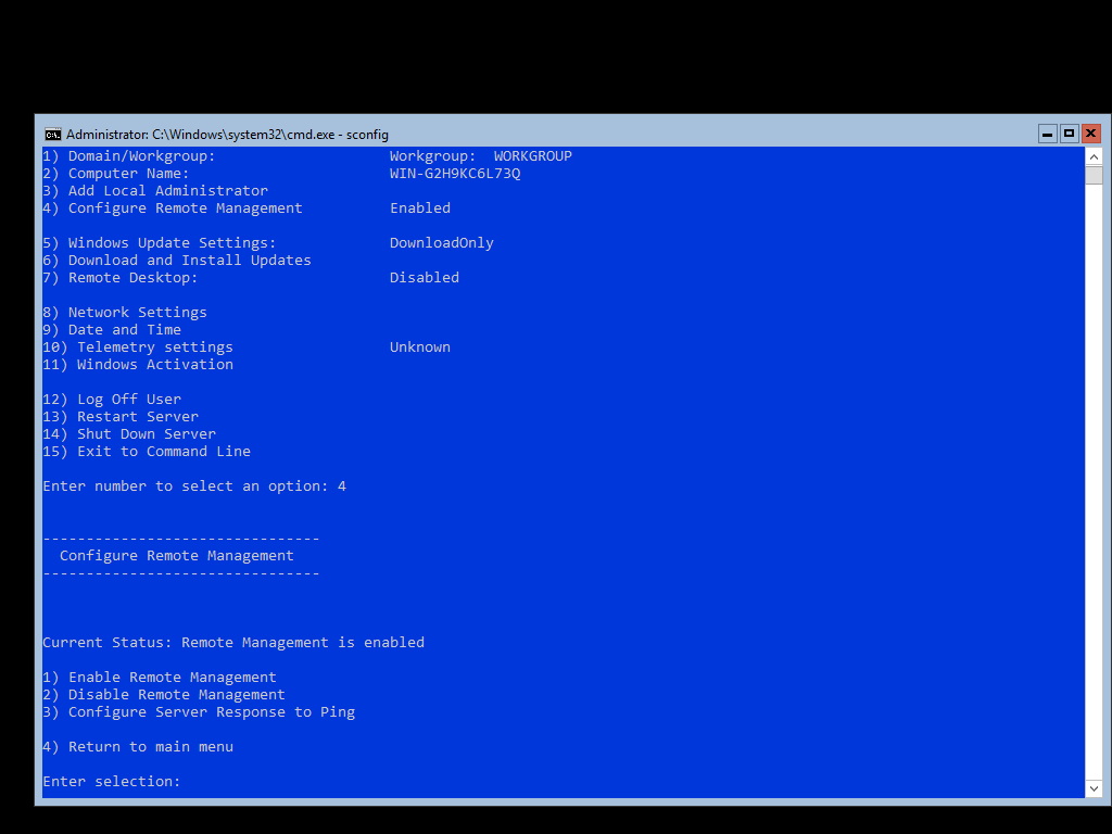 Configure Remote Management