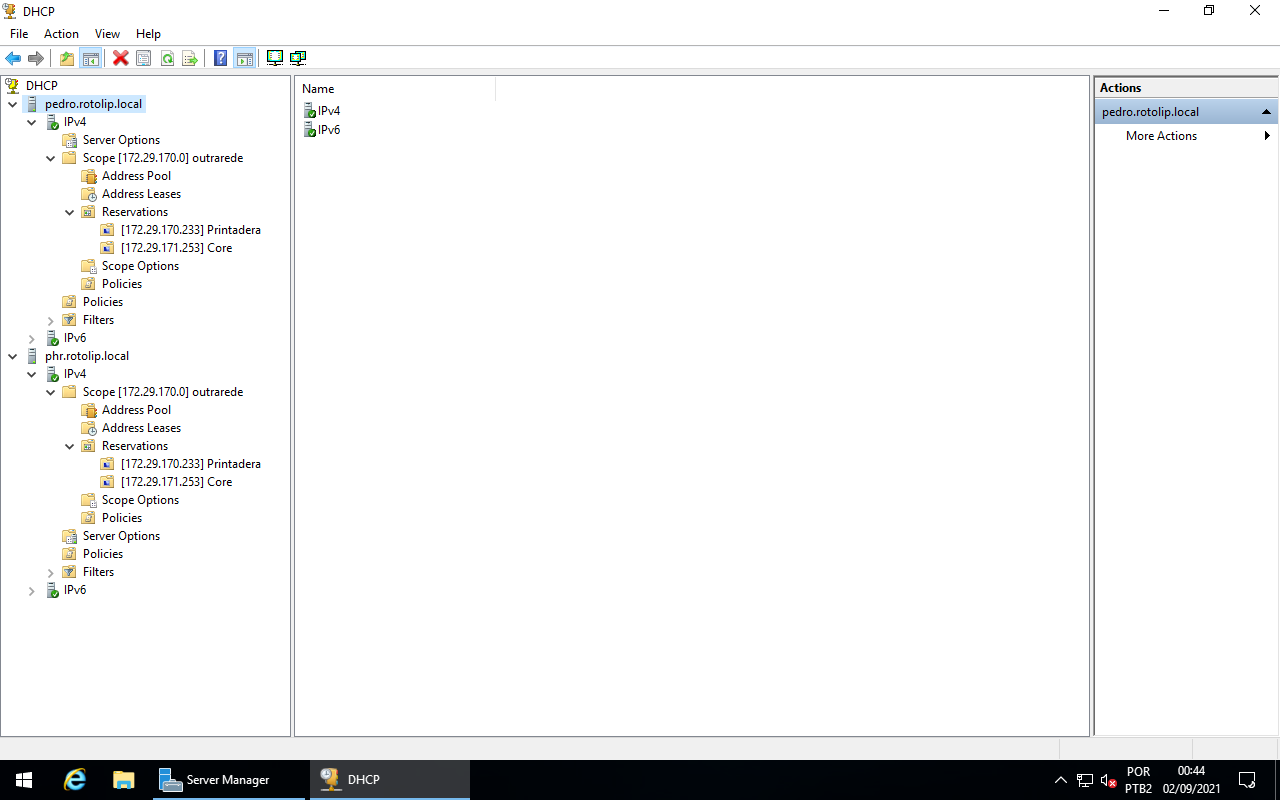 DHCP Failover - Configuration complete