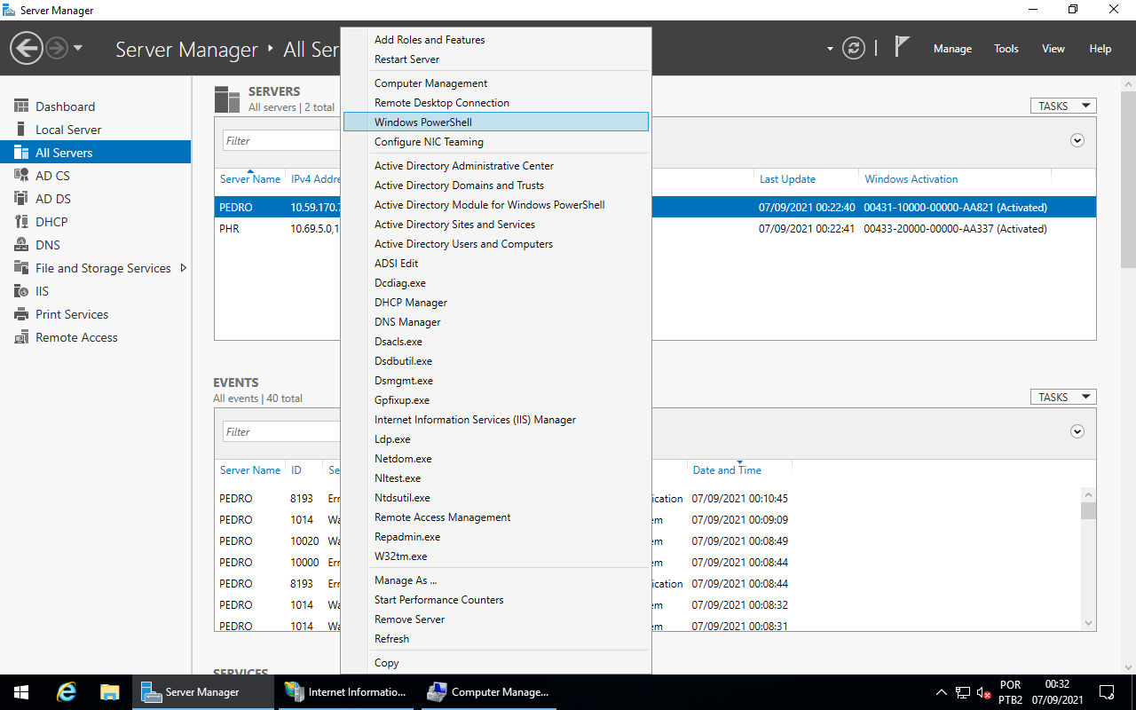 Windows PowerShell in remote server