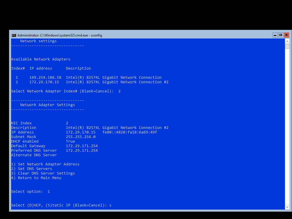 Set Network Adapter Address