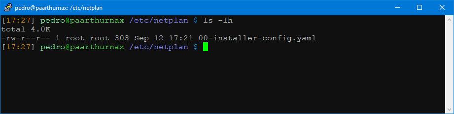 Netplan configuration file