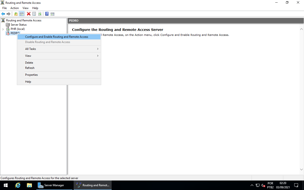 Routing - Configure and Enable