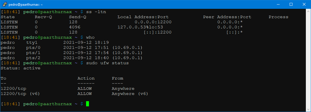 Connections and Firewall