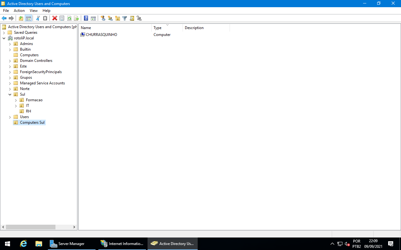 Drag computers to the OU
