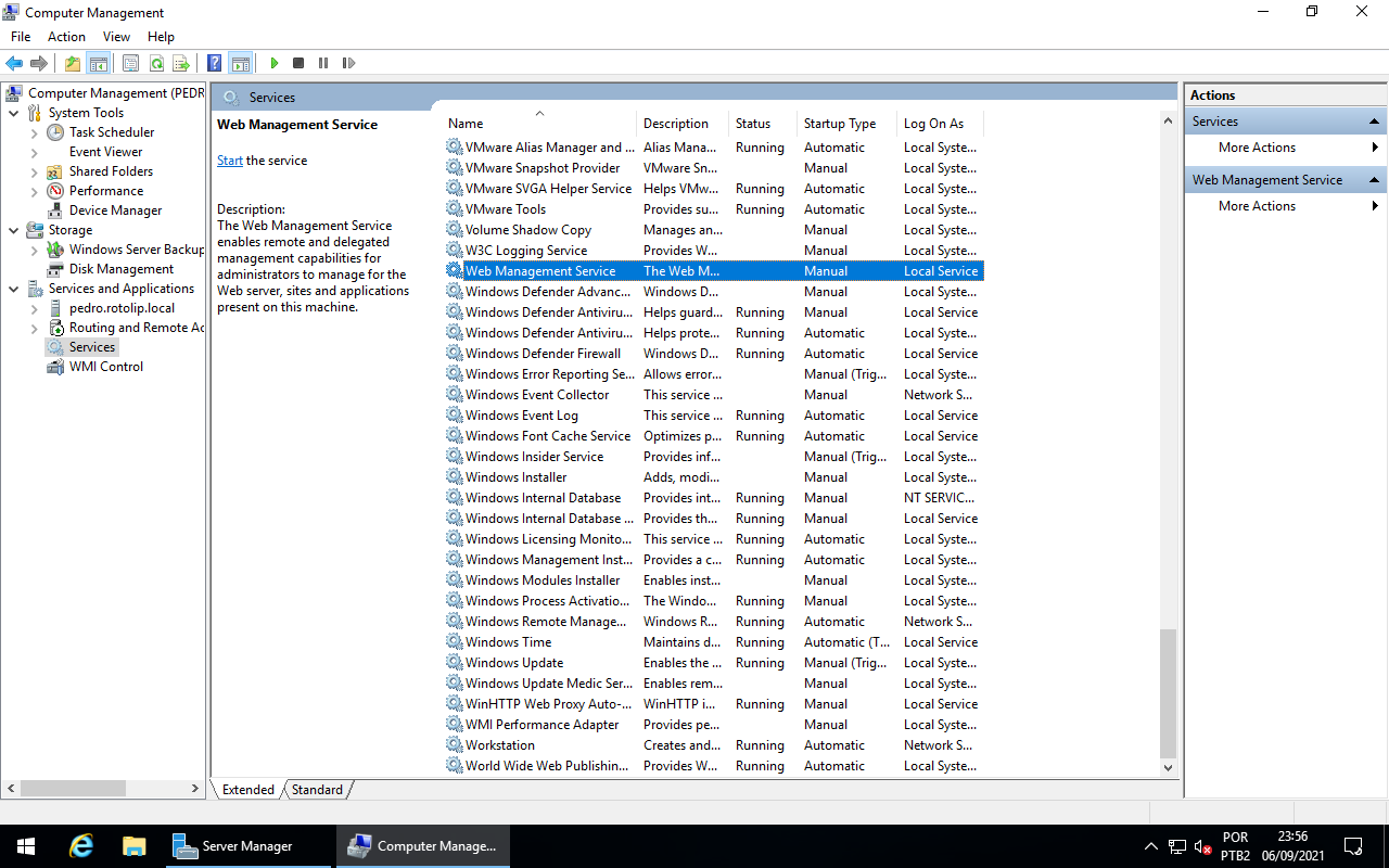 Computer Management - Services