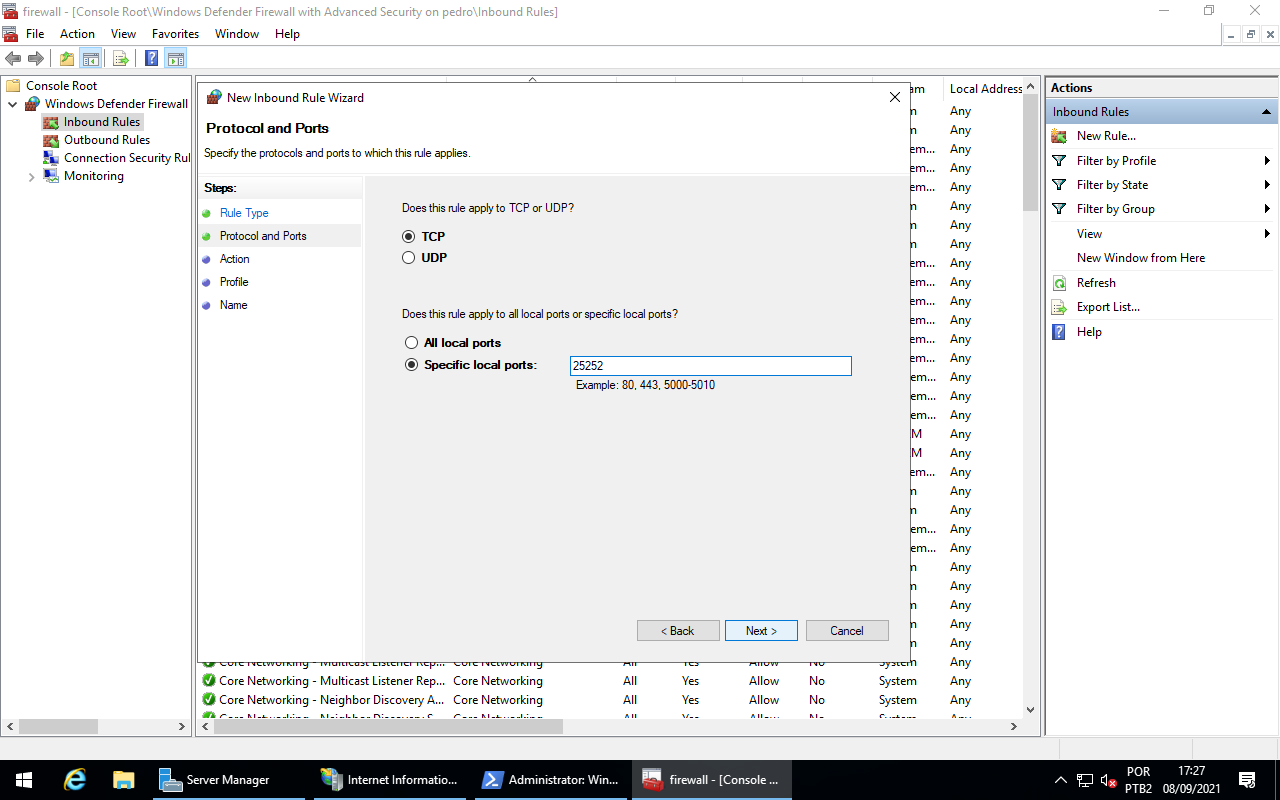Firewall - Protocol and Ports