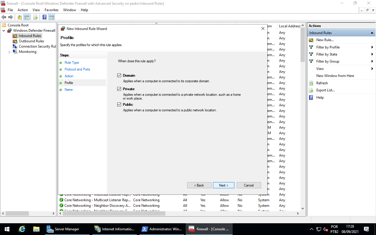 Firewall - Rule Profile