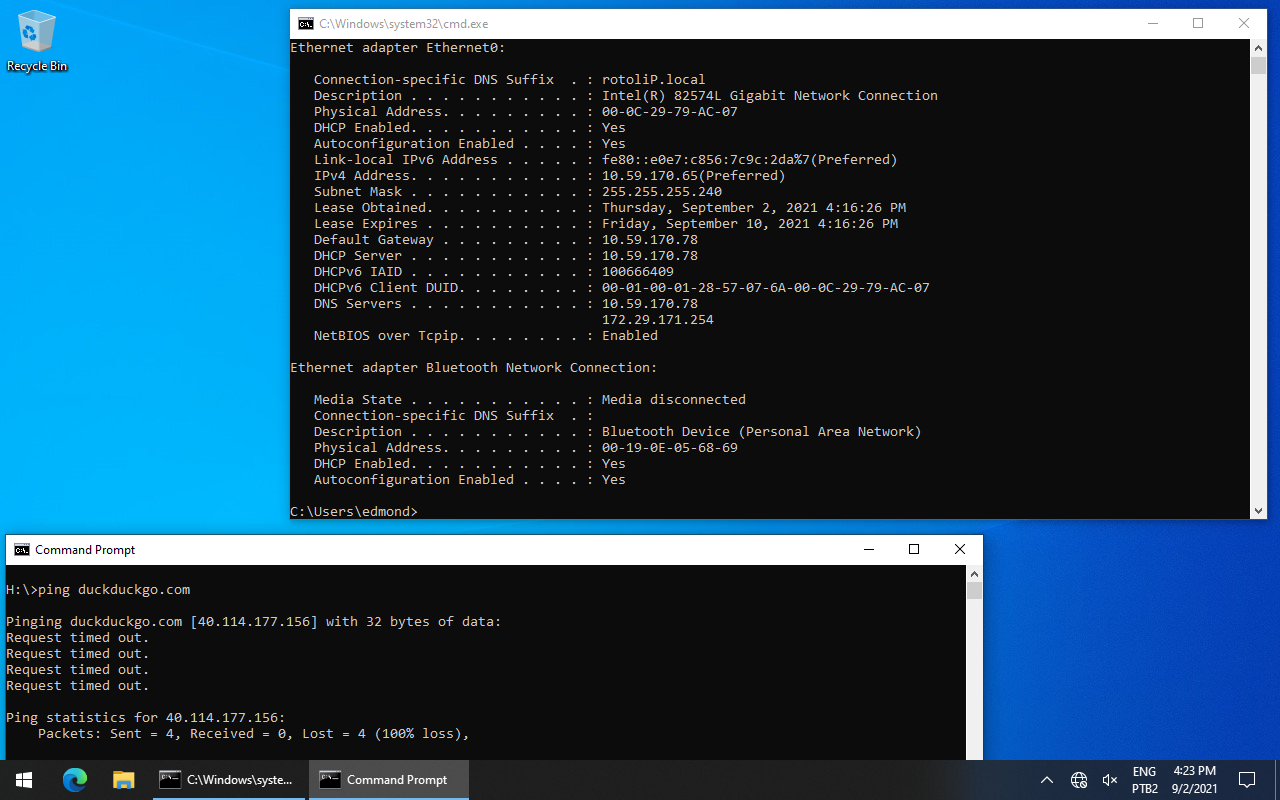 Windows Core DHCP lease client