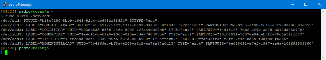 blkid - disk changed /dev node