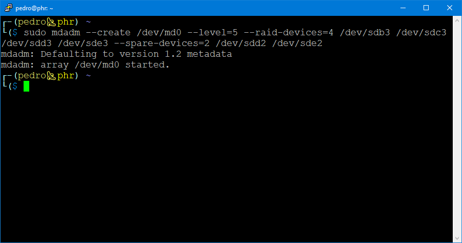 Primeiro array criado