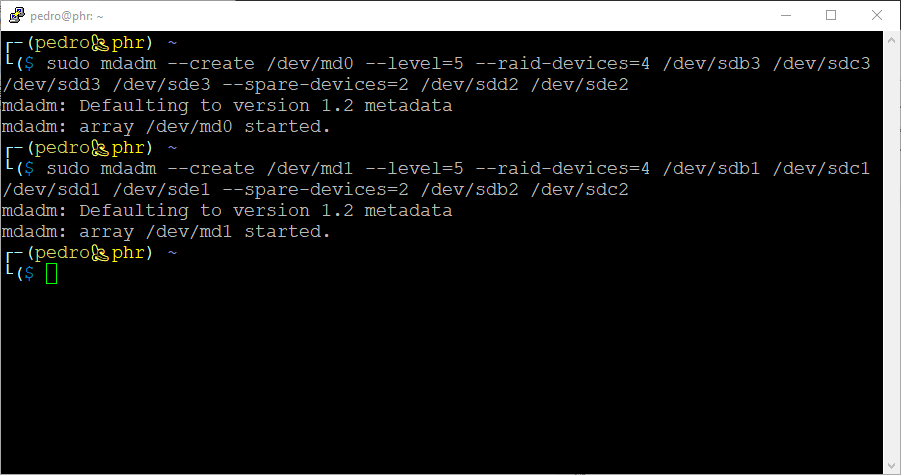 Segundo array criado