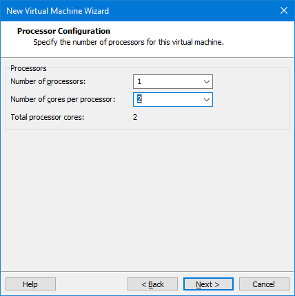 Configuração do processador