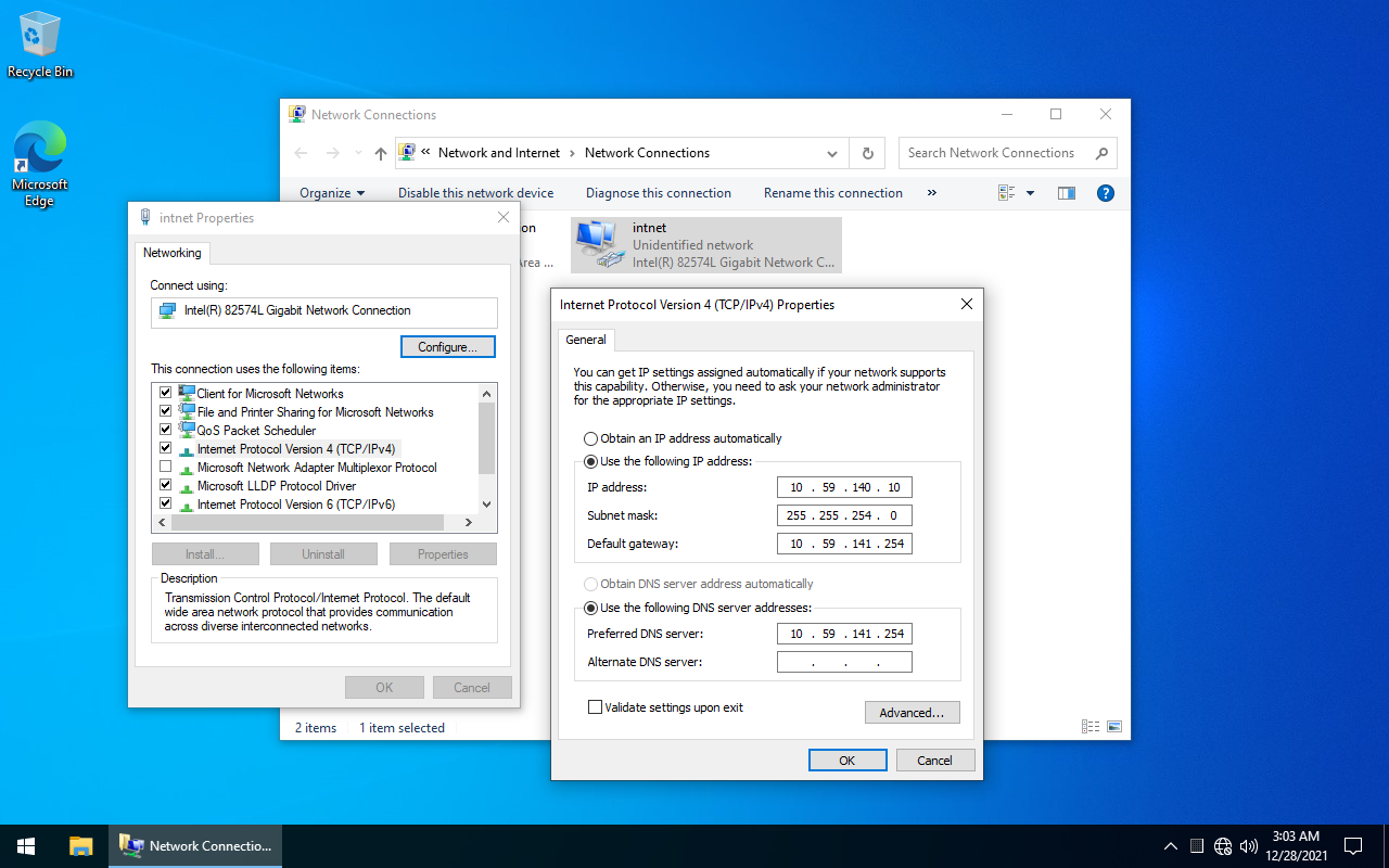 IP para a máquina com o RSAT