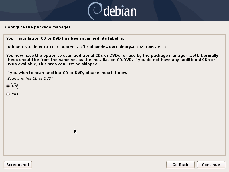 Ler outro disco de instalação