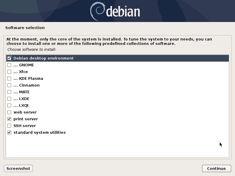 Seleção de software