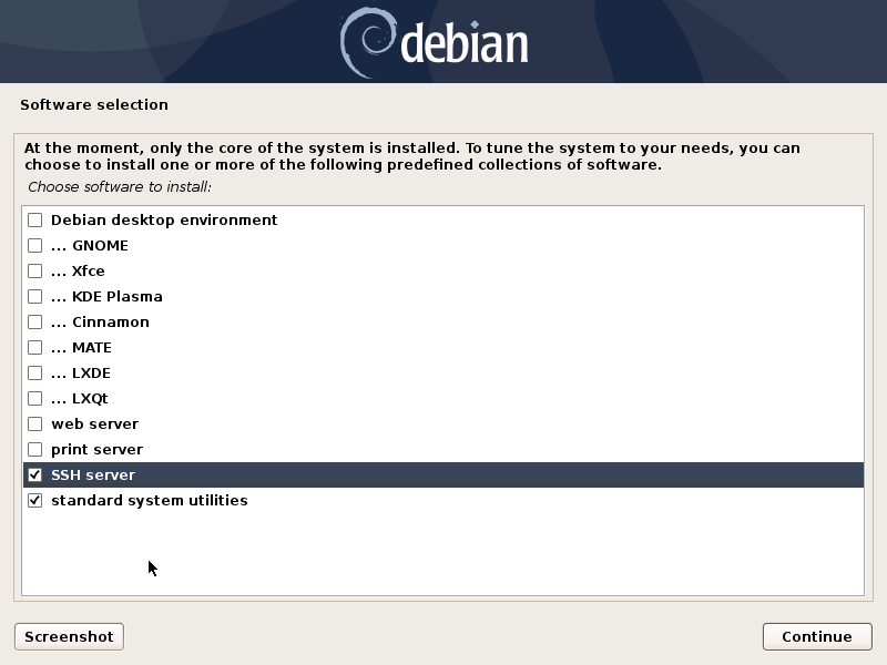 Seleção de software