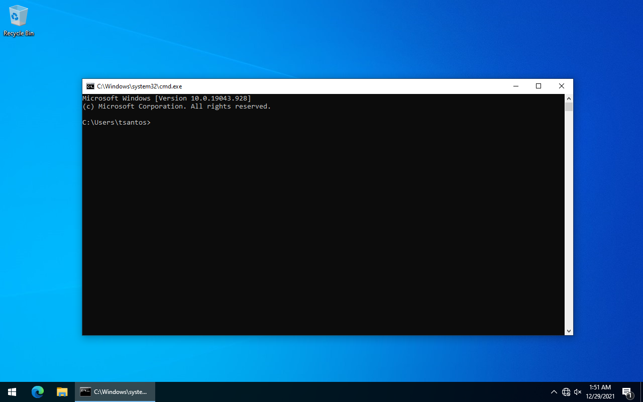 Acesso permitido ao cmd