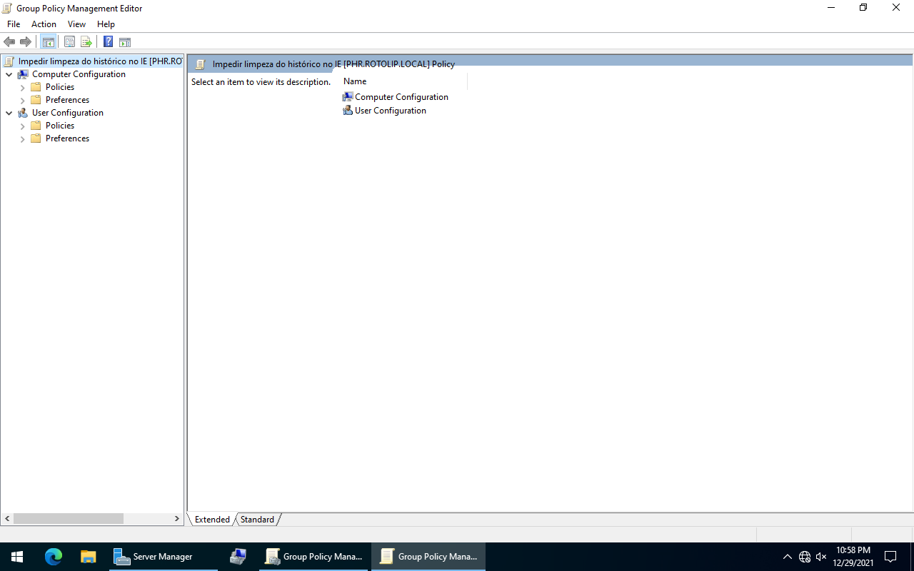 Impedir limpeza do histórico no IE