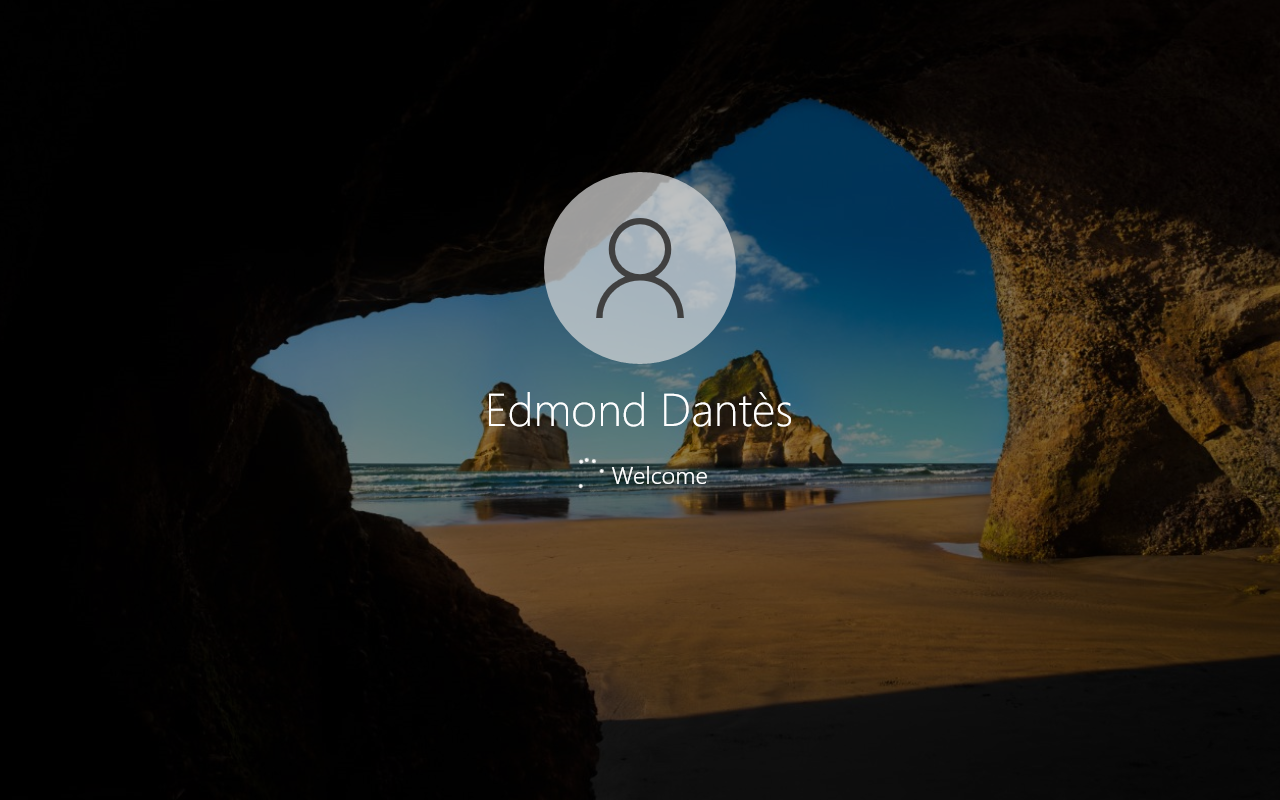 Login com a nova conta