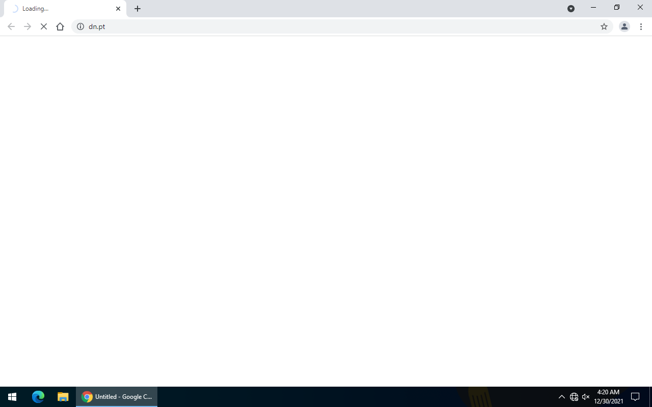 Página inicial configurada