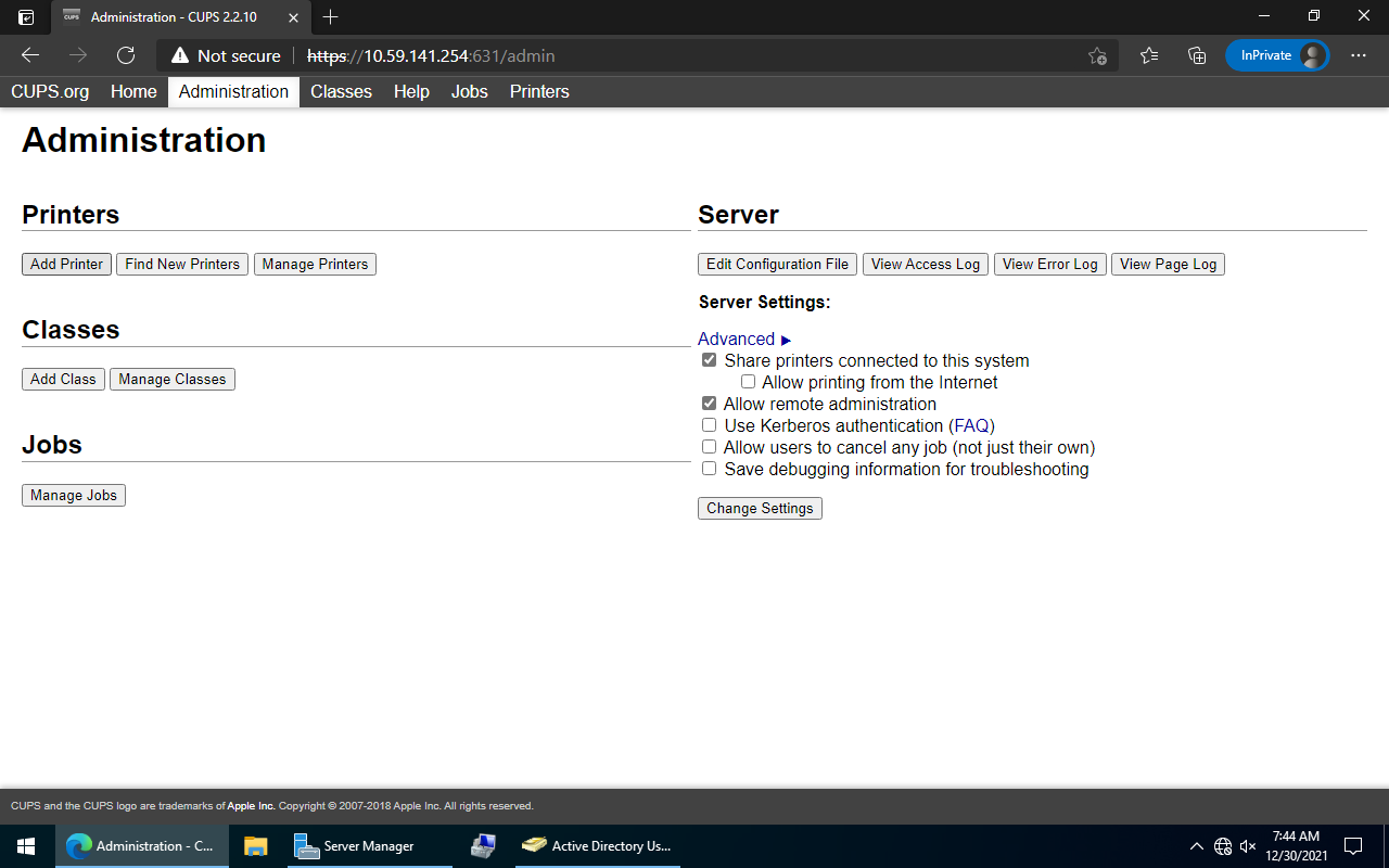 Adicionar nova impressora
