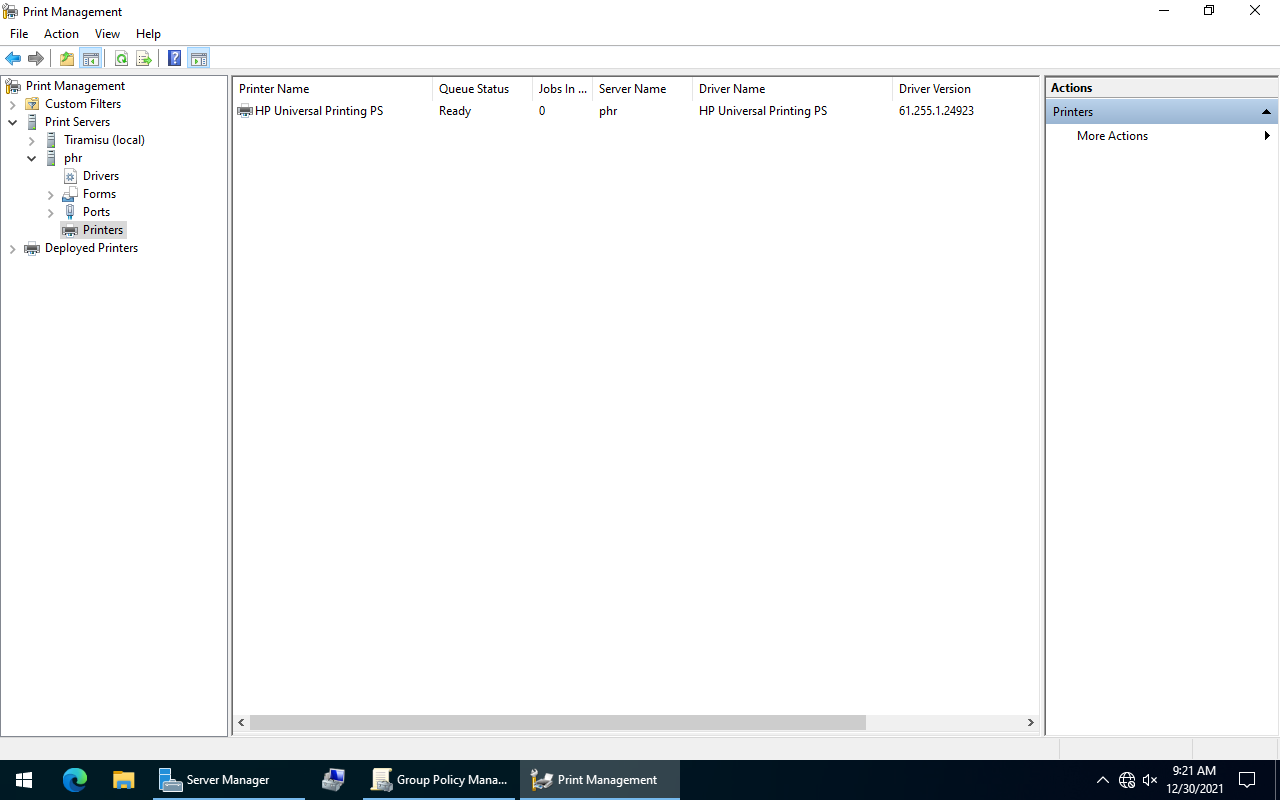 Nome da impressora alterado para o nome do driver