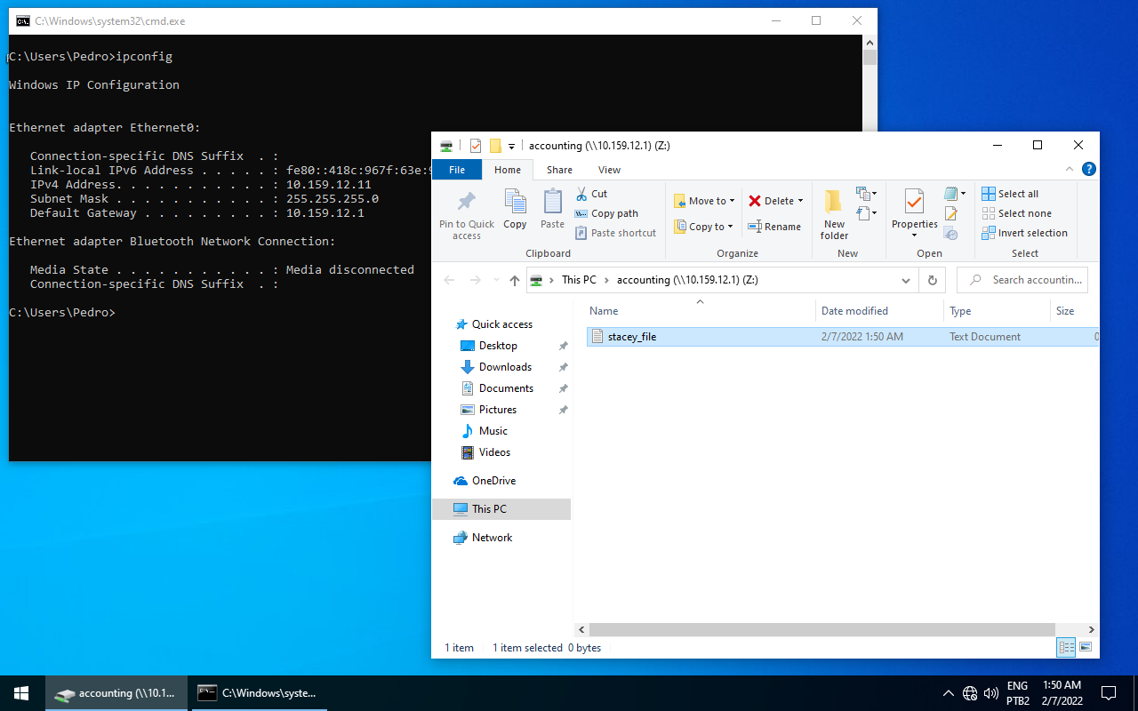 Stacey accessing Acounting