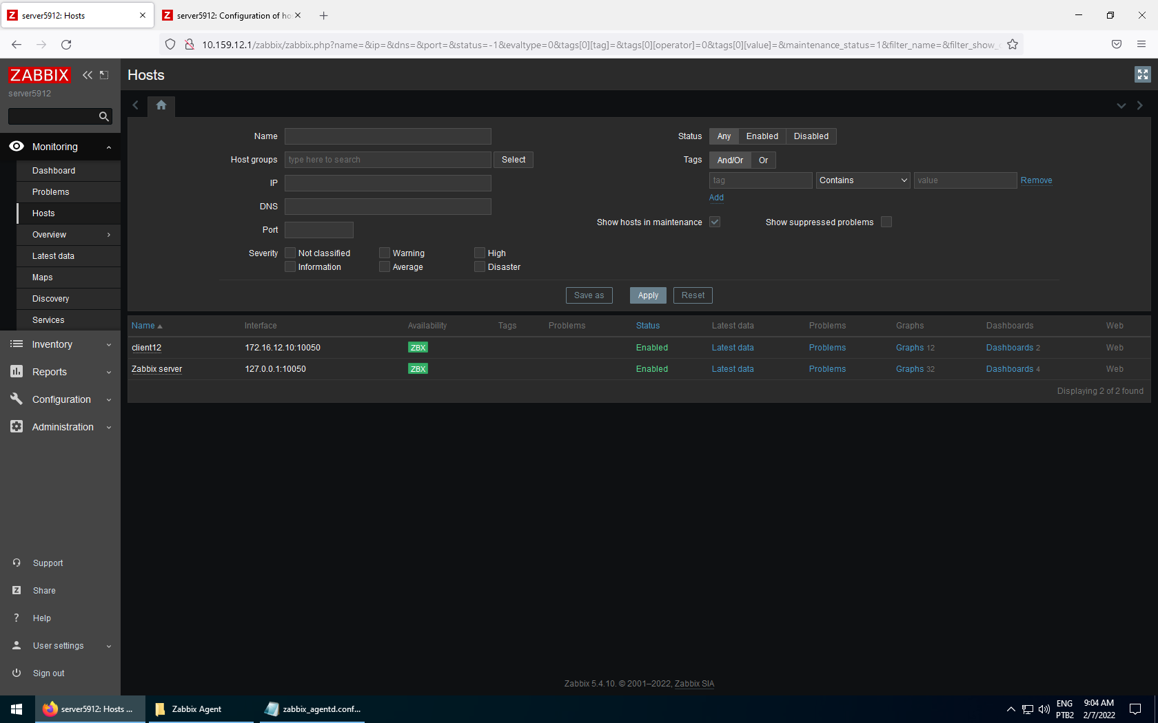 Linux cliente available