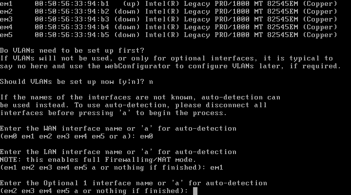 Definir interfaces - OPT1