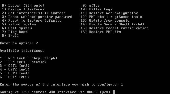 Configurar por DHCP s/n