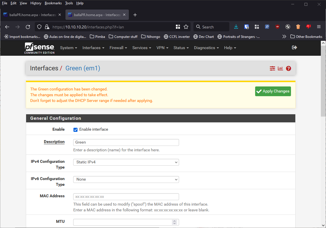 Aplicar Alterações
