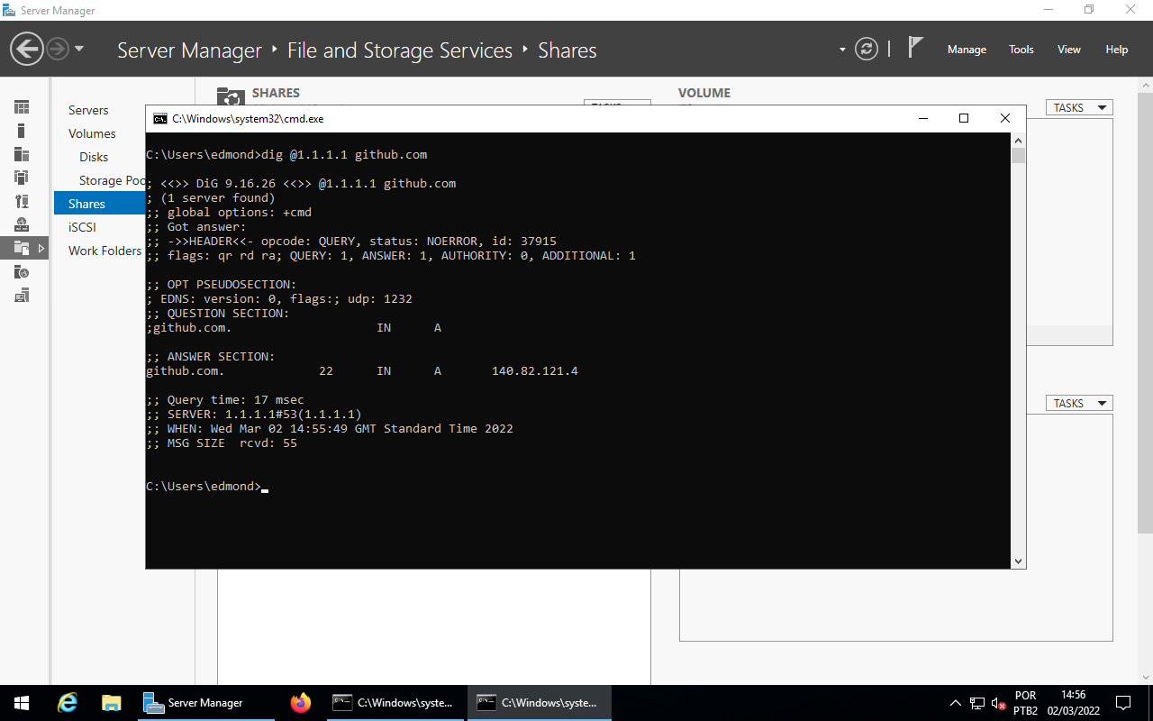 Dig no Windows Server
