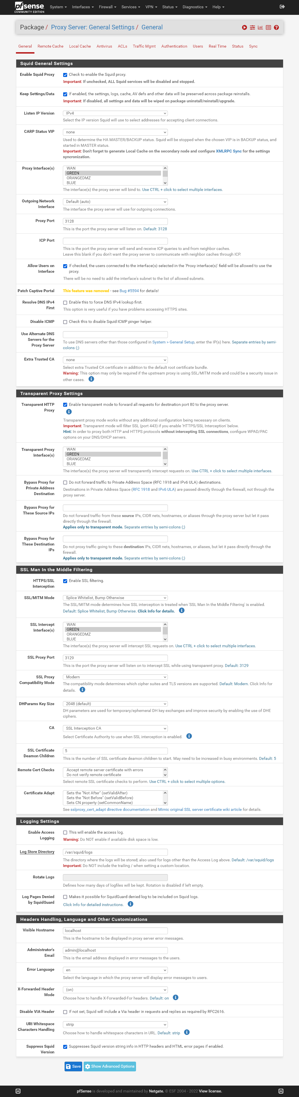 Configurar e Habilitar o Proxy