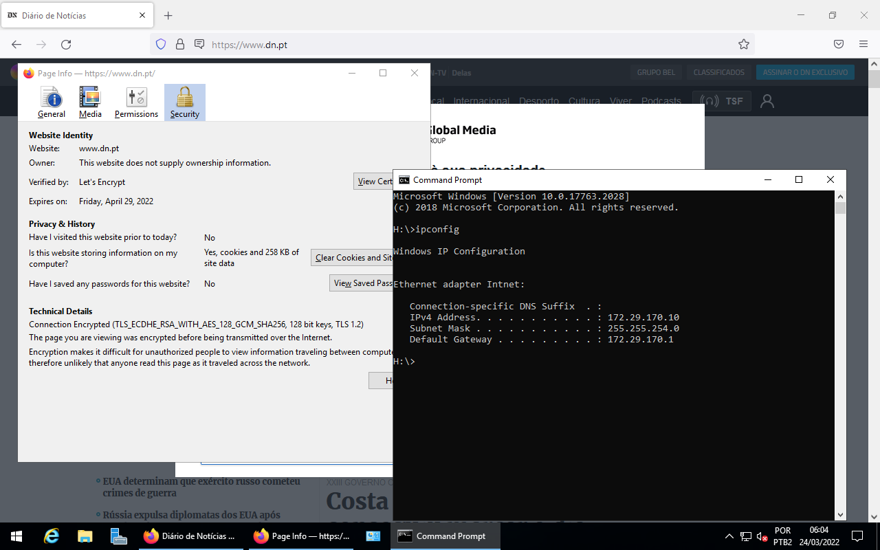 Windows Server Acessando a Web Sem Proxy