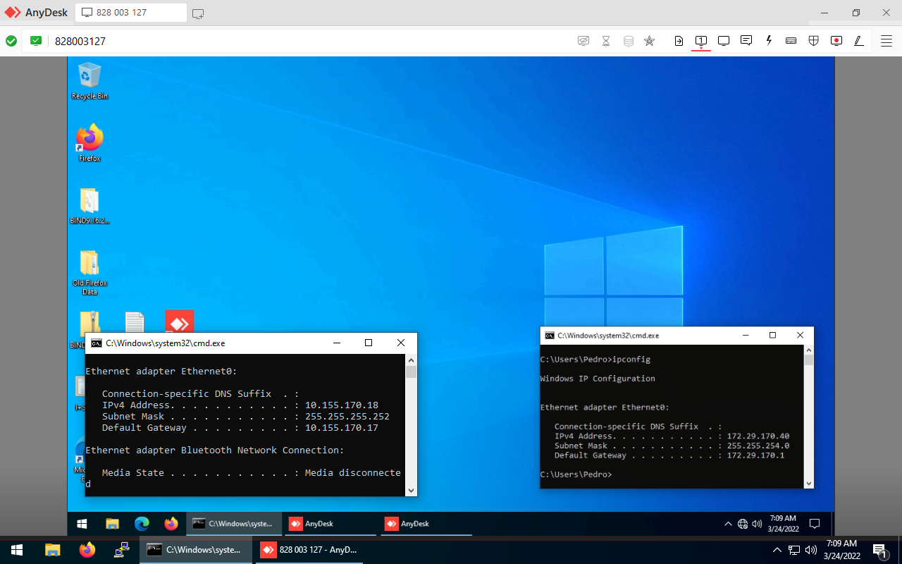 Cliente Dentro da Rede Green Sendo Acessado Remotamente