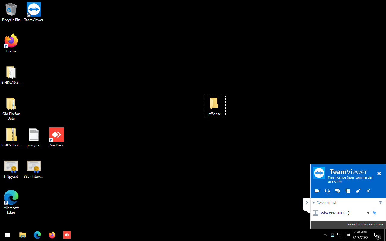 TeamViewer - Cliente Sendo Acessado