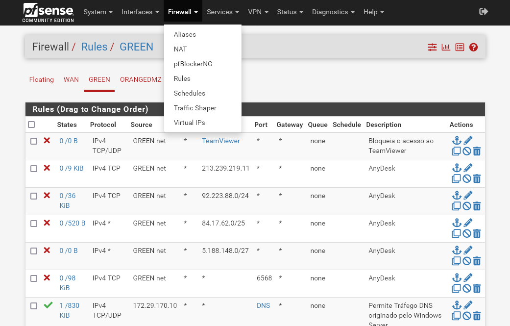 Firewall - Schedules