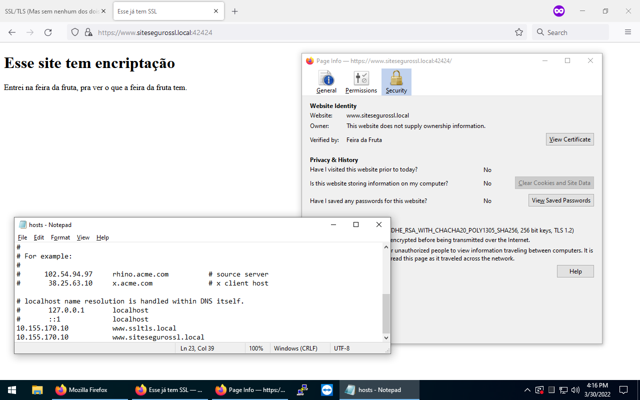 Redirecionamento da Porta 42424