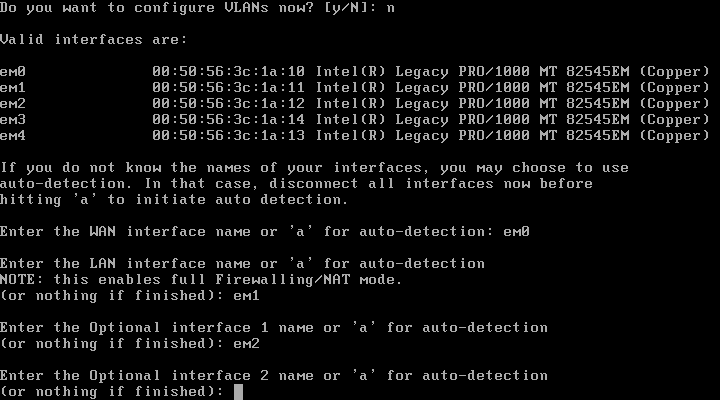 Selecionar Interfaces