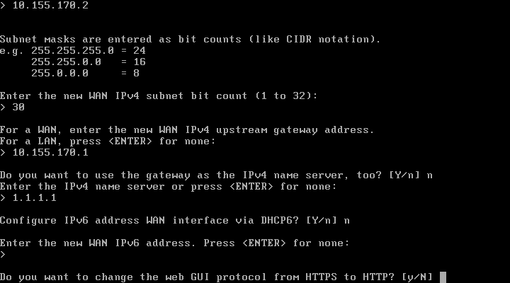 IPv6 e Protocolo da Interface Web
