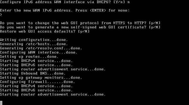 Terminando Configuração da Interface
