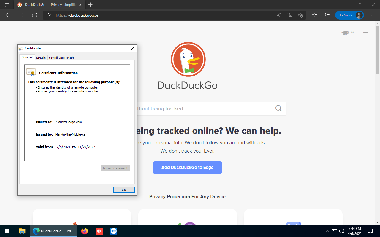 Proxy Funcionando Corretamente no Cliente